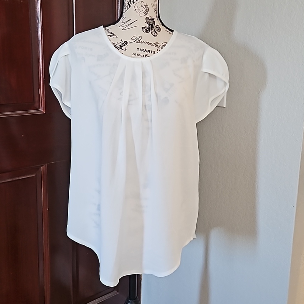 Womens Flowy Sheer Blouse Size XL